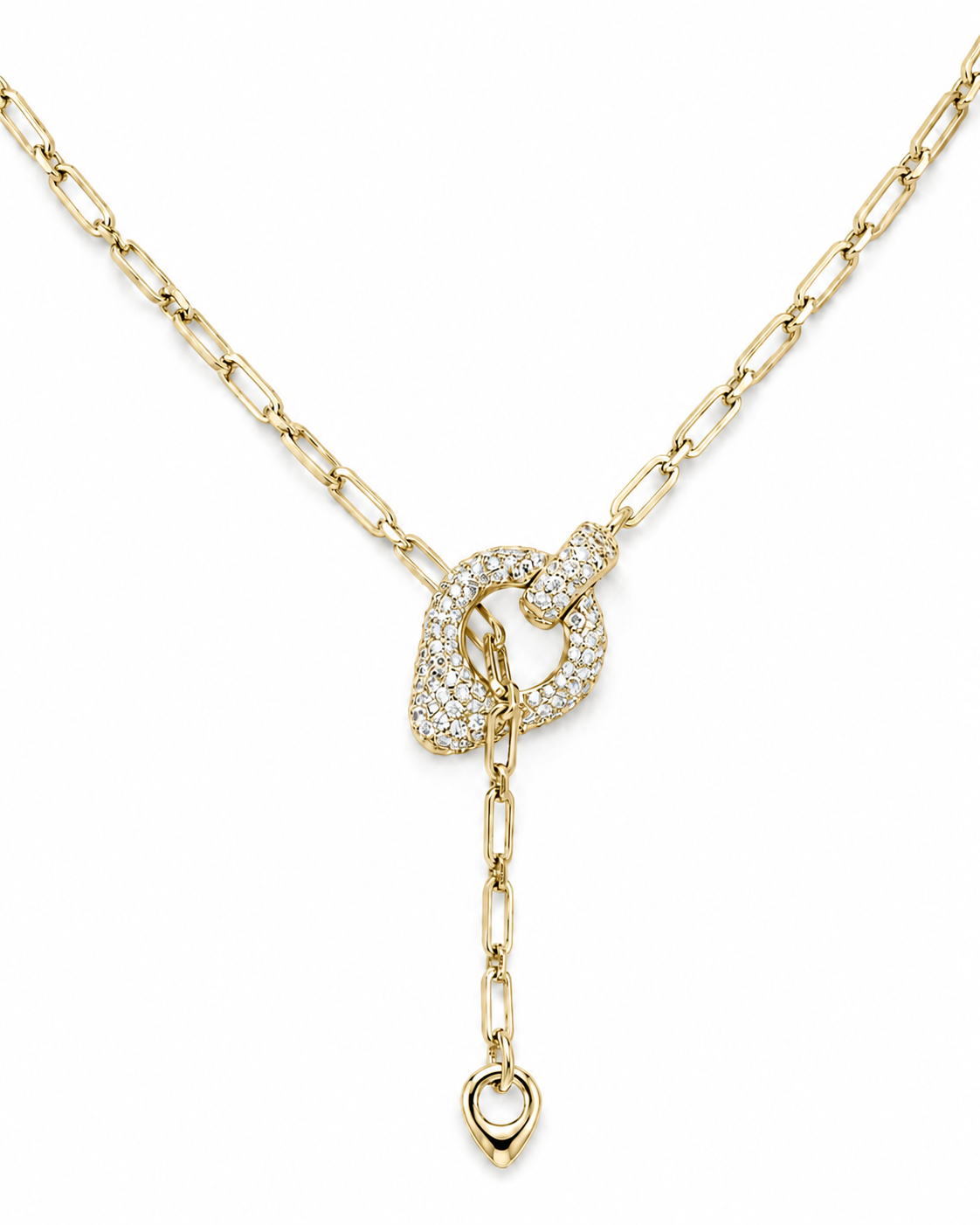 T-BAR KNOT NECKLACE GOLD