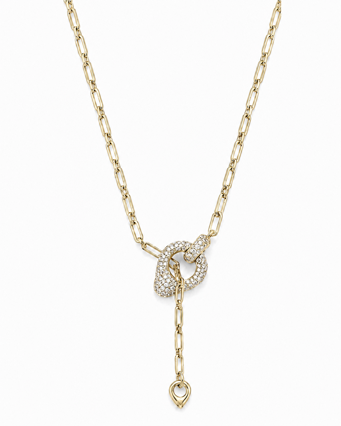 T-BAR KNOT NECKLACE GOLD
