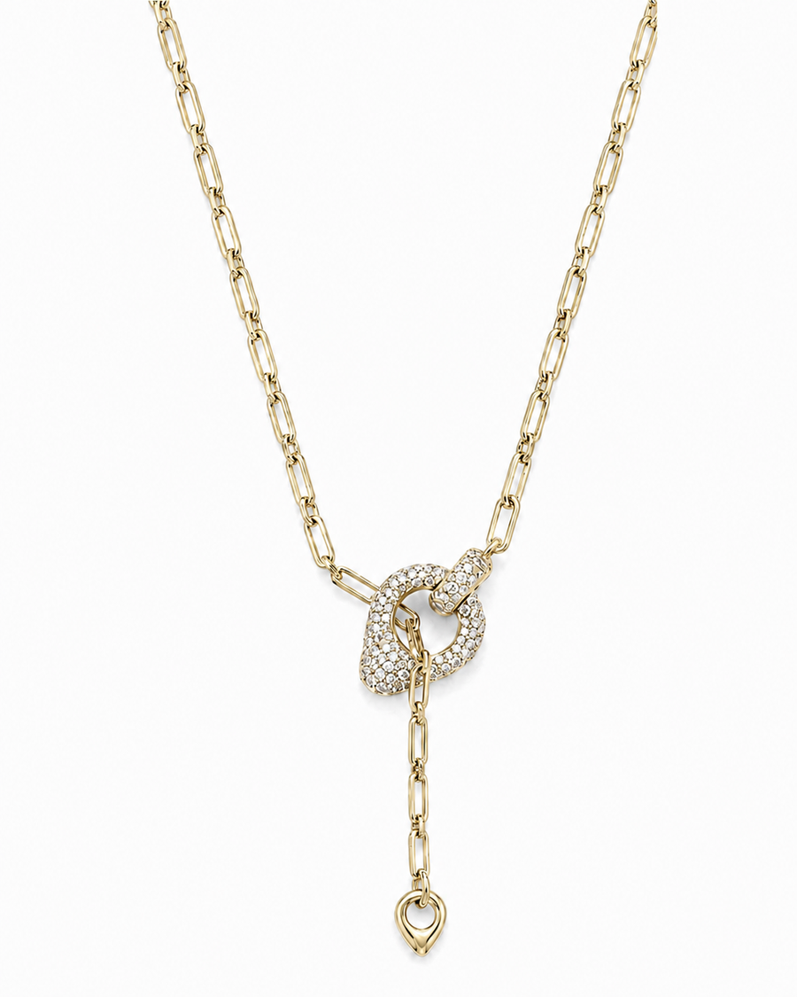 T-BAR KNOT NECKLACE GOLD