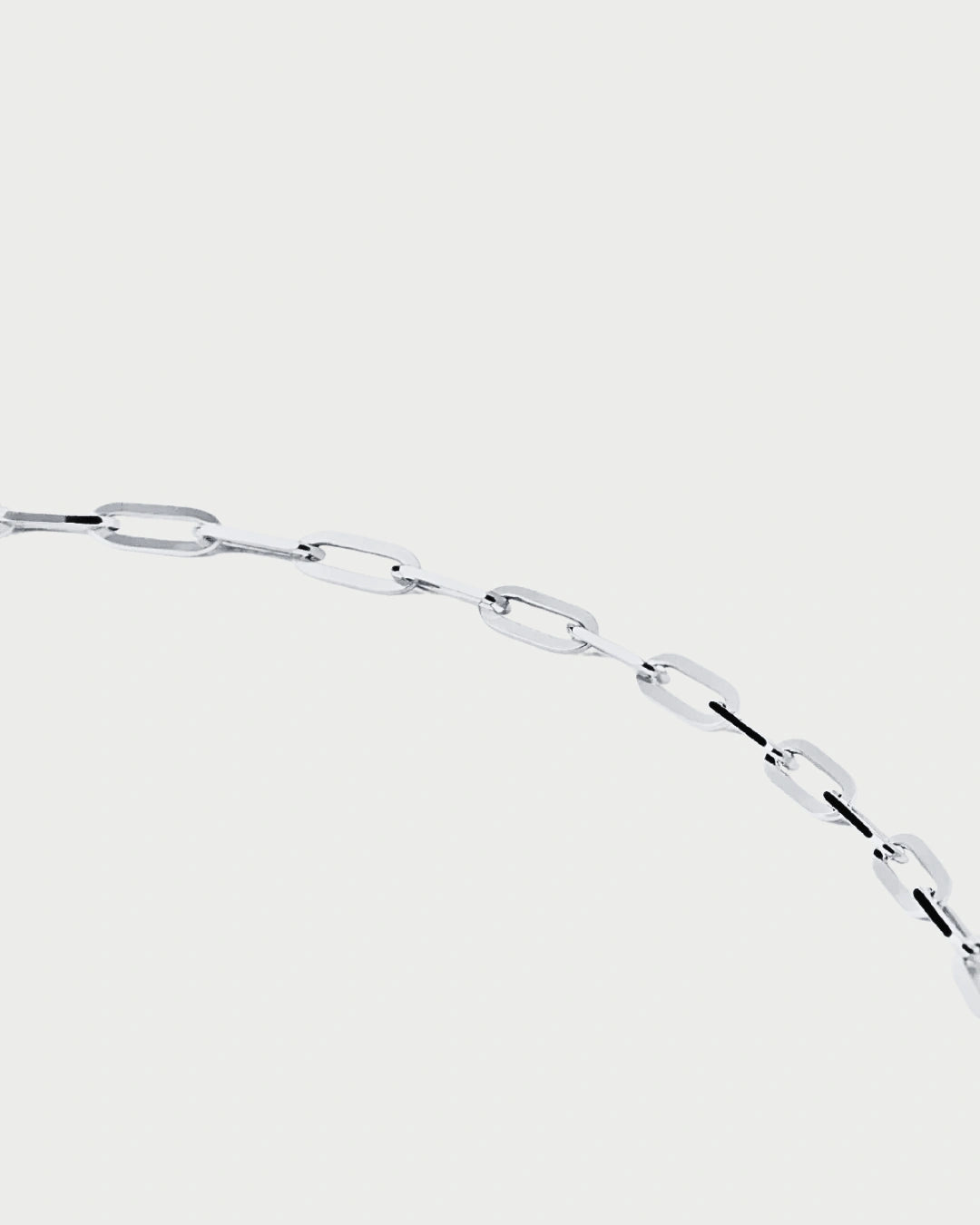 CABLE CHAIN NECKLACE SILVER
