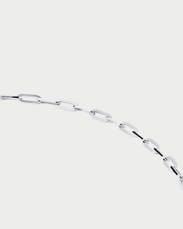 CABLE CHAIN NECKLACE SILVER