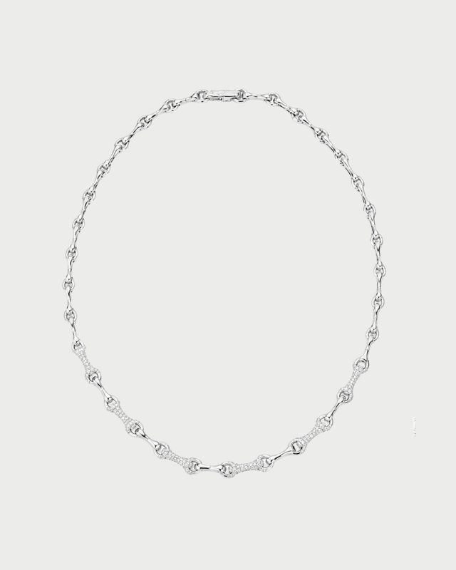 KNOT BRIDGE NECKLACE SILVER