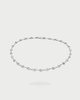 KNOT BRIDGE NECKLACE SILVER