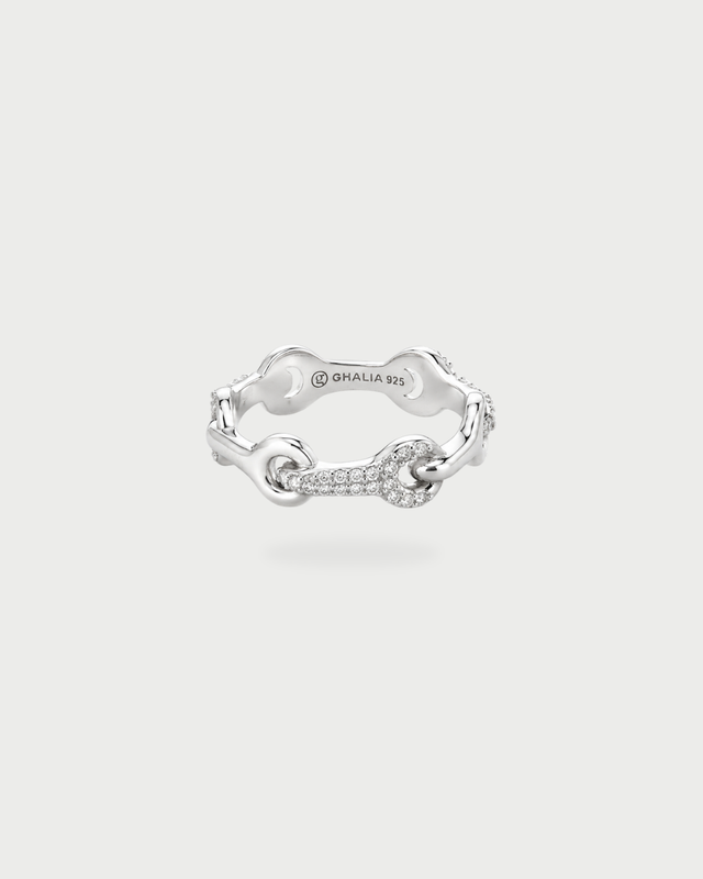 KNOT BRIDGE RING SILVER