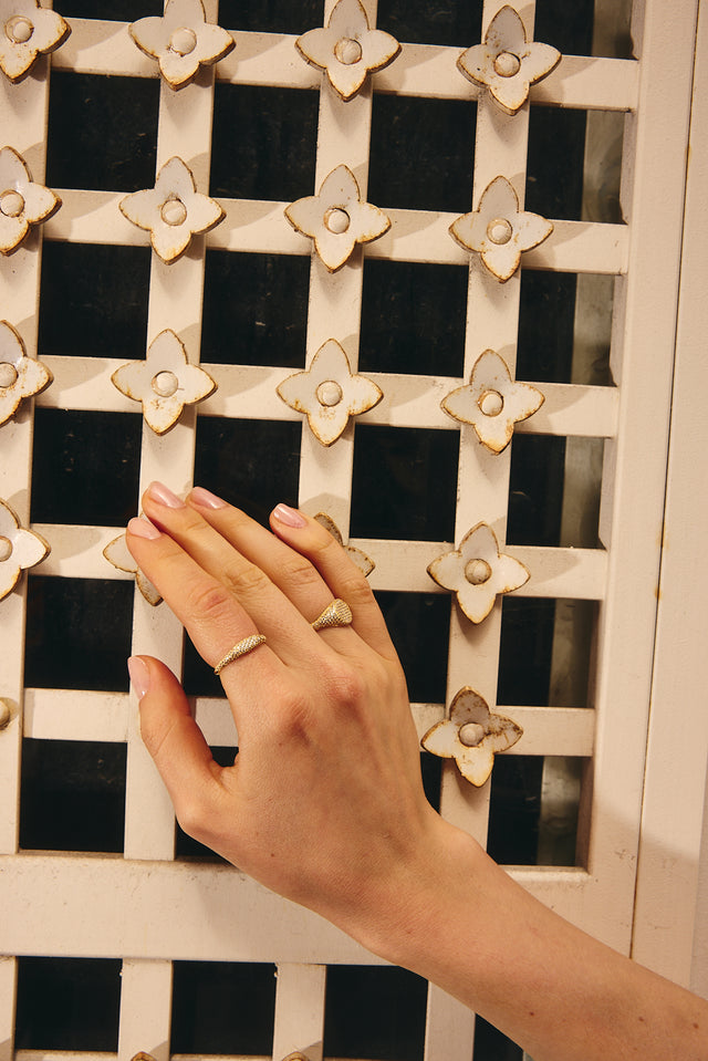 PAVE DAINTY RING GOLD
