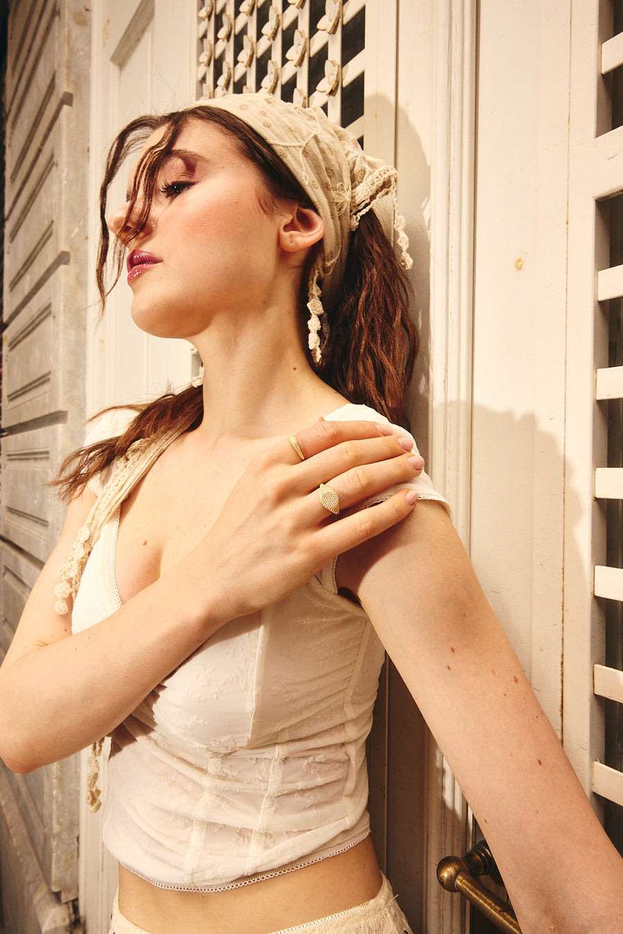 PAVE DAINTY RING GOLD